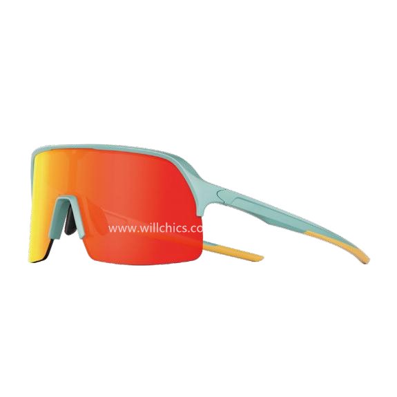 Durable PC Lens Cycling Sunglasses for High-Speed Riding