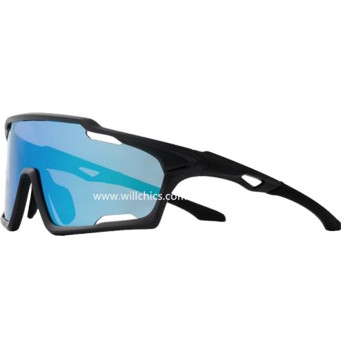WPS图片(1) UV400 Protection Cycling Sunglasses with Impact-Resistant PC Lenses