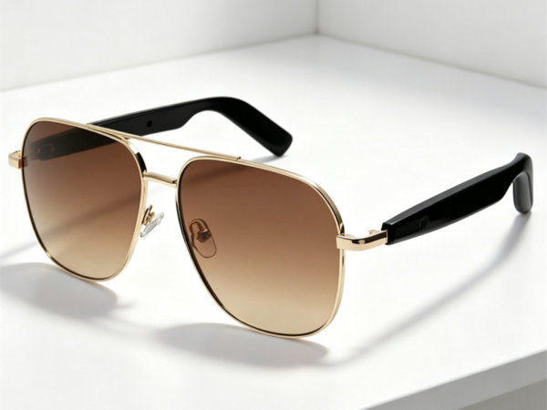 AI-Powered Smart Sunglasses, Wireless Audio Sunglasses with Polarized UV Protection, Voice Assistant Hands-Free Operation for Men & Women