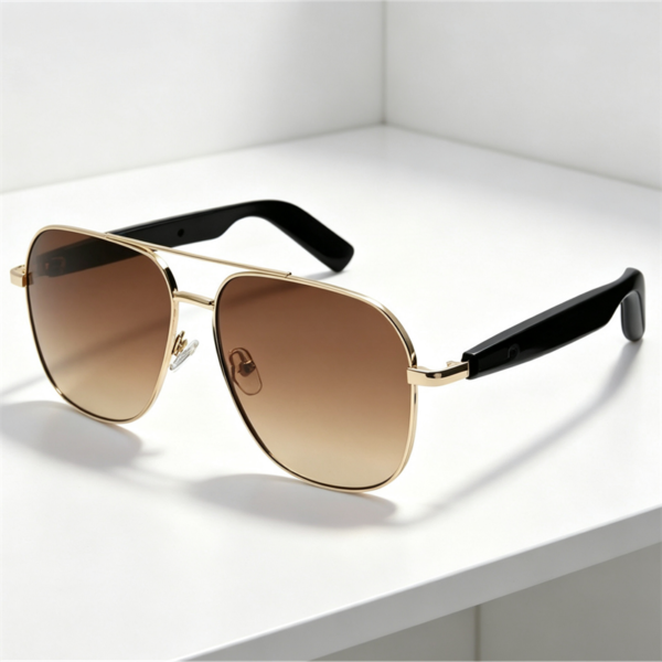 生成 AI-Powered Smart Sunglasses, Wireless Audio Sunglasses with Polarized UV Protection, Voice Assistant Hands-Free Operation for Men & Women