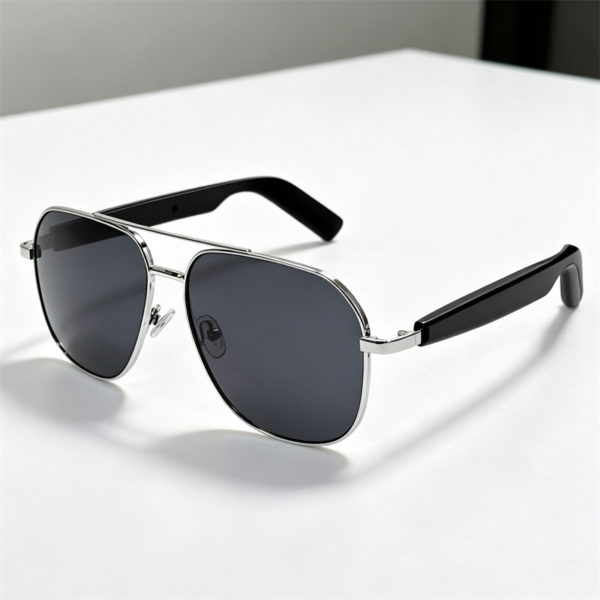 AI Smart Sunglasses Bluetooth Open-Ear Audio Polarized UV400 Hands-Free Call Glasses